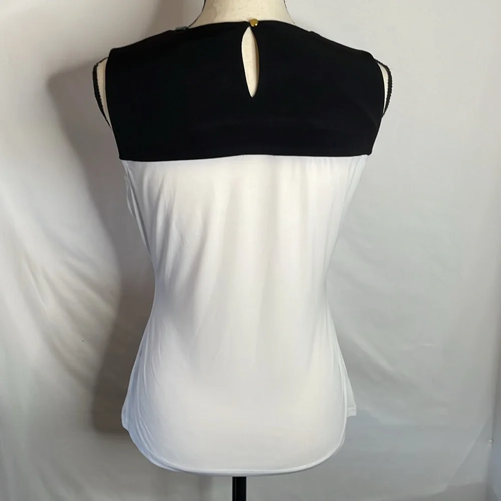 Calvin Klein tank top blouse size small black/white - Picture 3 of 7